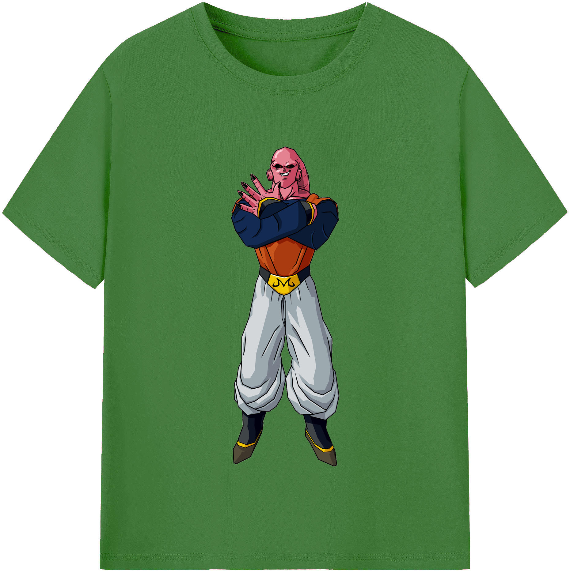 （画像用） ドラゴンボール 魔人ブウ DRAGON BALL Majin Buu レディースカジュアルプリントTシャツ（綿100％）